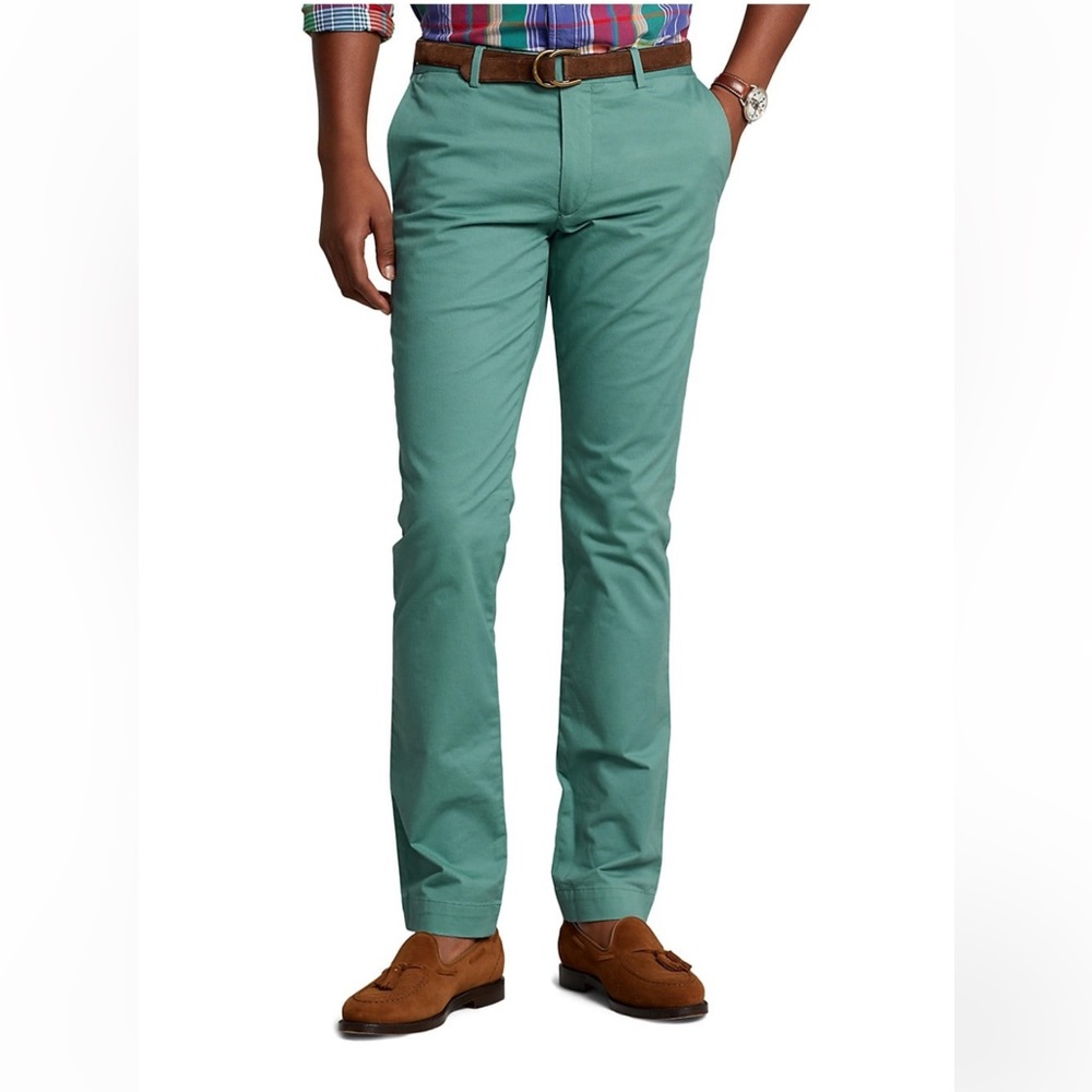 POLO RALPH LAUREN CHINO PANTS mint stretch cotton NWOT